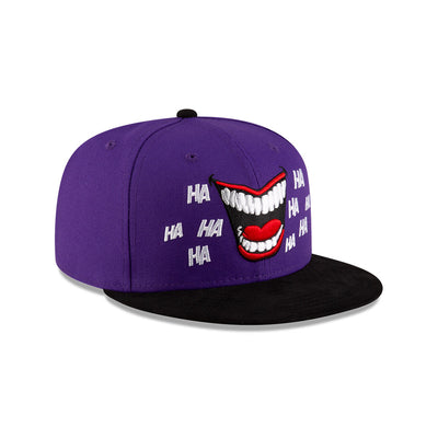 NEW ERA X WARNER BROTHERS JOKER HAHAHA PURPLE 59FIFTY CAP