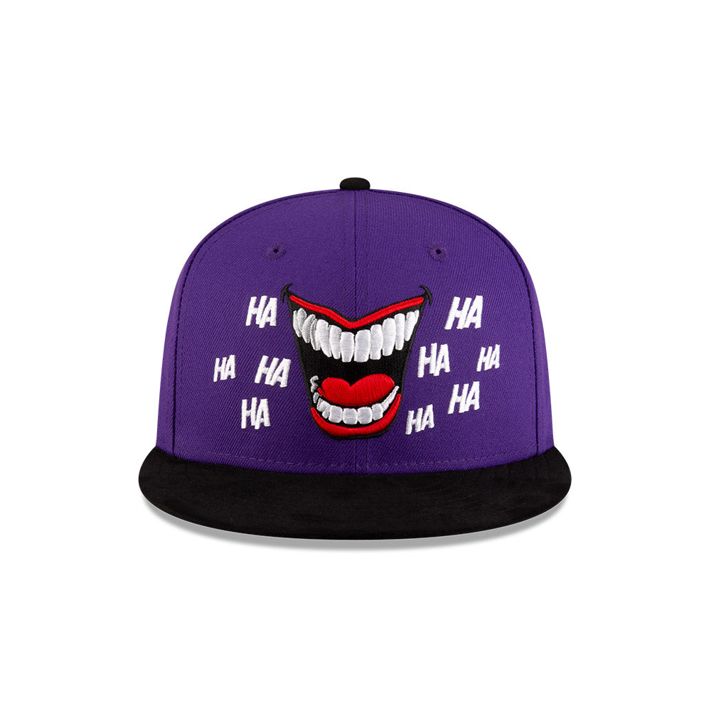 NEW ERA X WARNER BROTHERS JOKER HAHAHA PURPLE 59FIFTY CAP