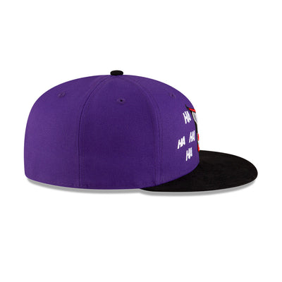 NEW ERA X WARNER BROTHERS JOKER HAHAHA PURPLE 59FIFTY CAP