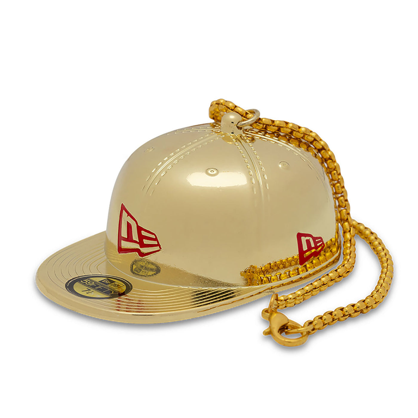 NEW ERA 2 PACK GOLD AND WHITE 59FIFTY® CAP ORNAMENT