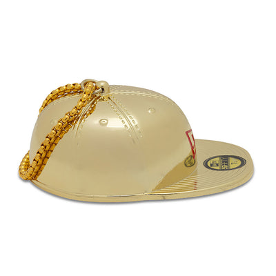 NEW ERA 2 PACK GOLD AND WHITE 59FIFTY® CAP ORNAMENT