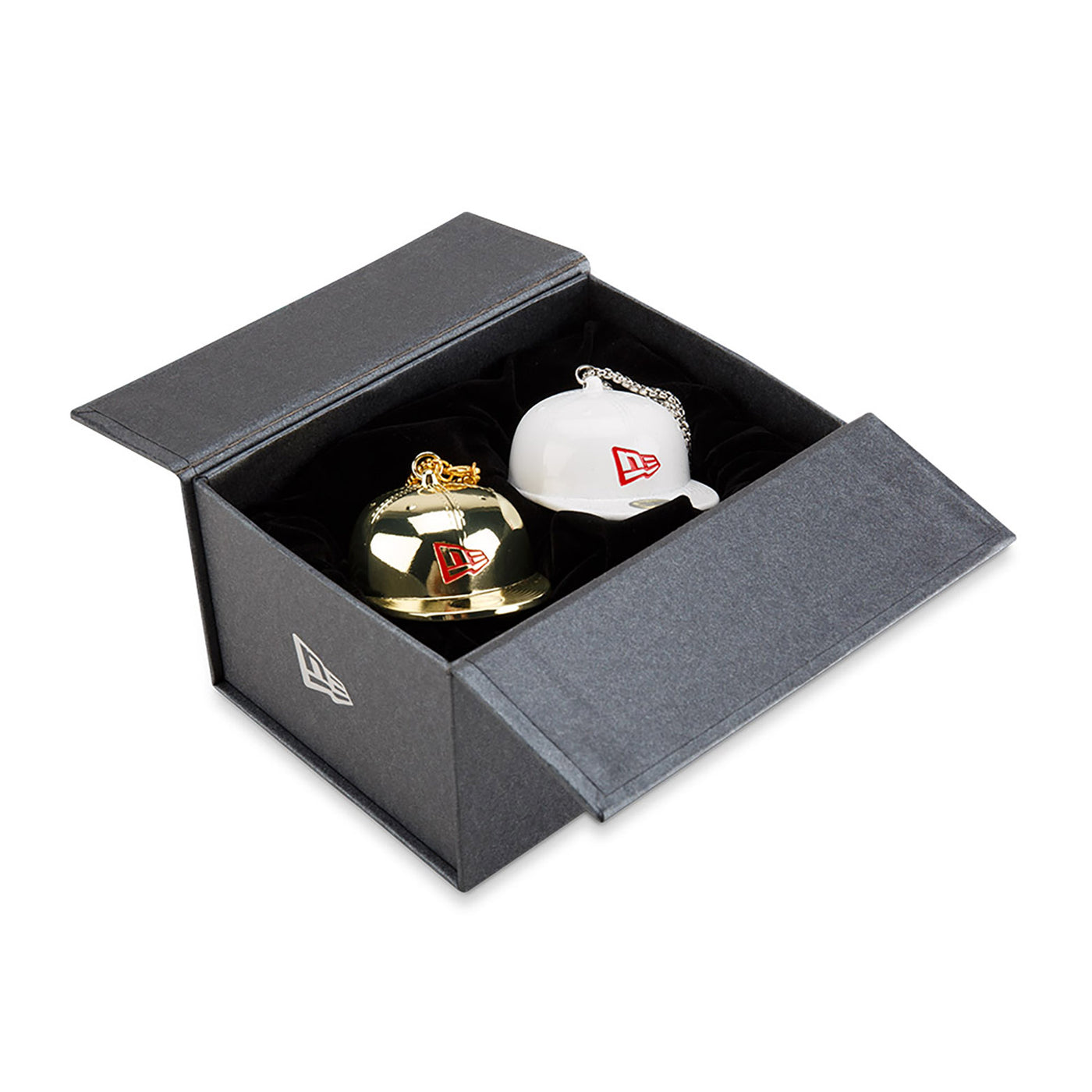 NEW ERA 2 PACK GOLD AND WHITE 59FIFTY® CAP ORNAMENT