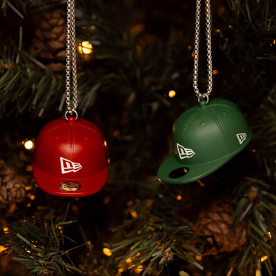 NEW ERA 2 PACK RED AND GREEN 59FIFTY® CAP ORNAMENT