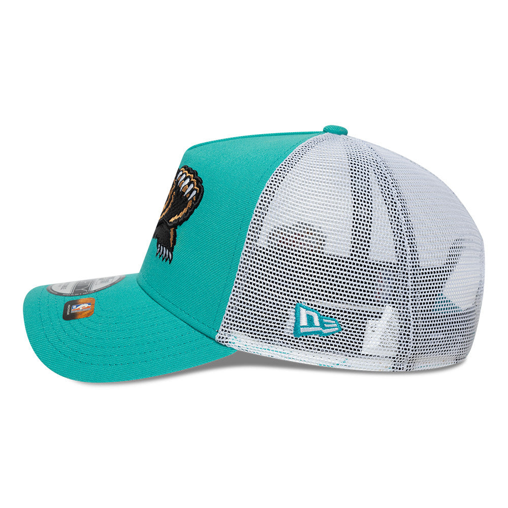 NBA CLASSIC EDITION 2024 MEMPHIS GRIZZLIES TEAL BLUE 9FORTY AF TRUCKER CAP