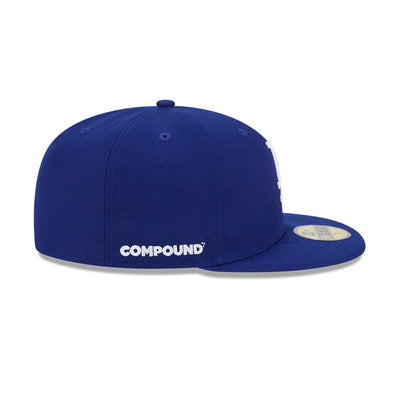 NEW ERA X COMPOUND X MLB LOS ANGELES DODGERS DARK BLUE 59FIFTY CAP