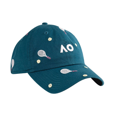 AUSTRALIAN OPEN CADET BLUE EMBROIDERED CASUAL CLASSIC CAP