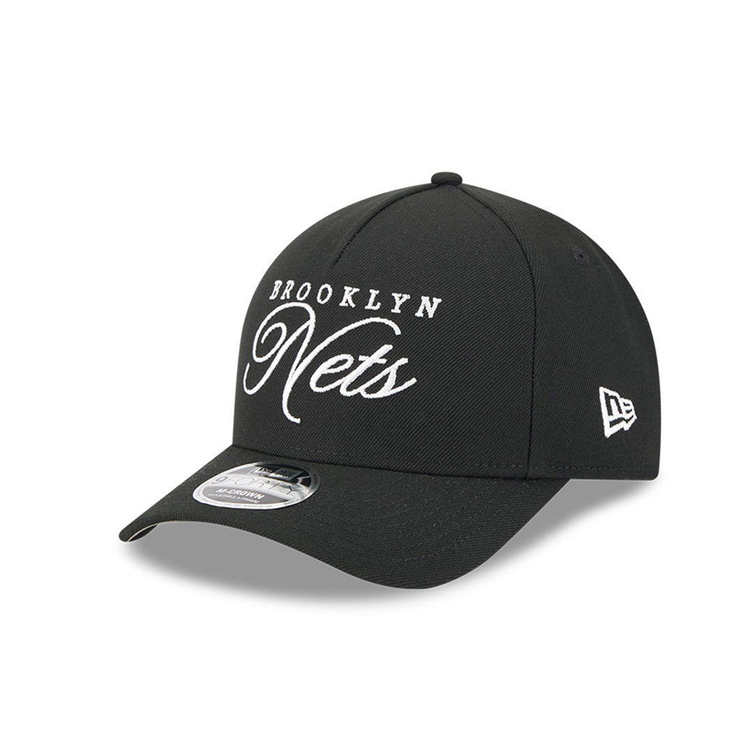 NBA BROOKLYN NETS DRAFT BLACK 9FORTY M-CROWN AF CAP