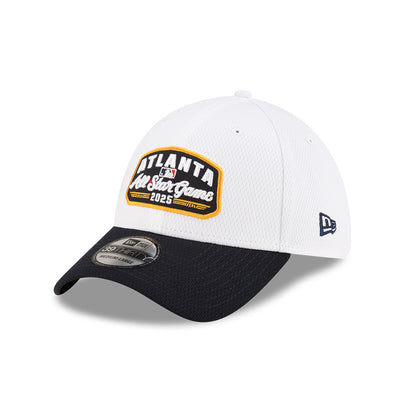MLB ALL STAR GAME FAN PACK PATCH 2-TONE BLACK VISOR WHITE 39THIRTY CAP