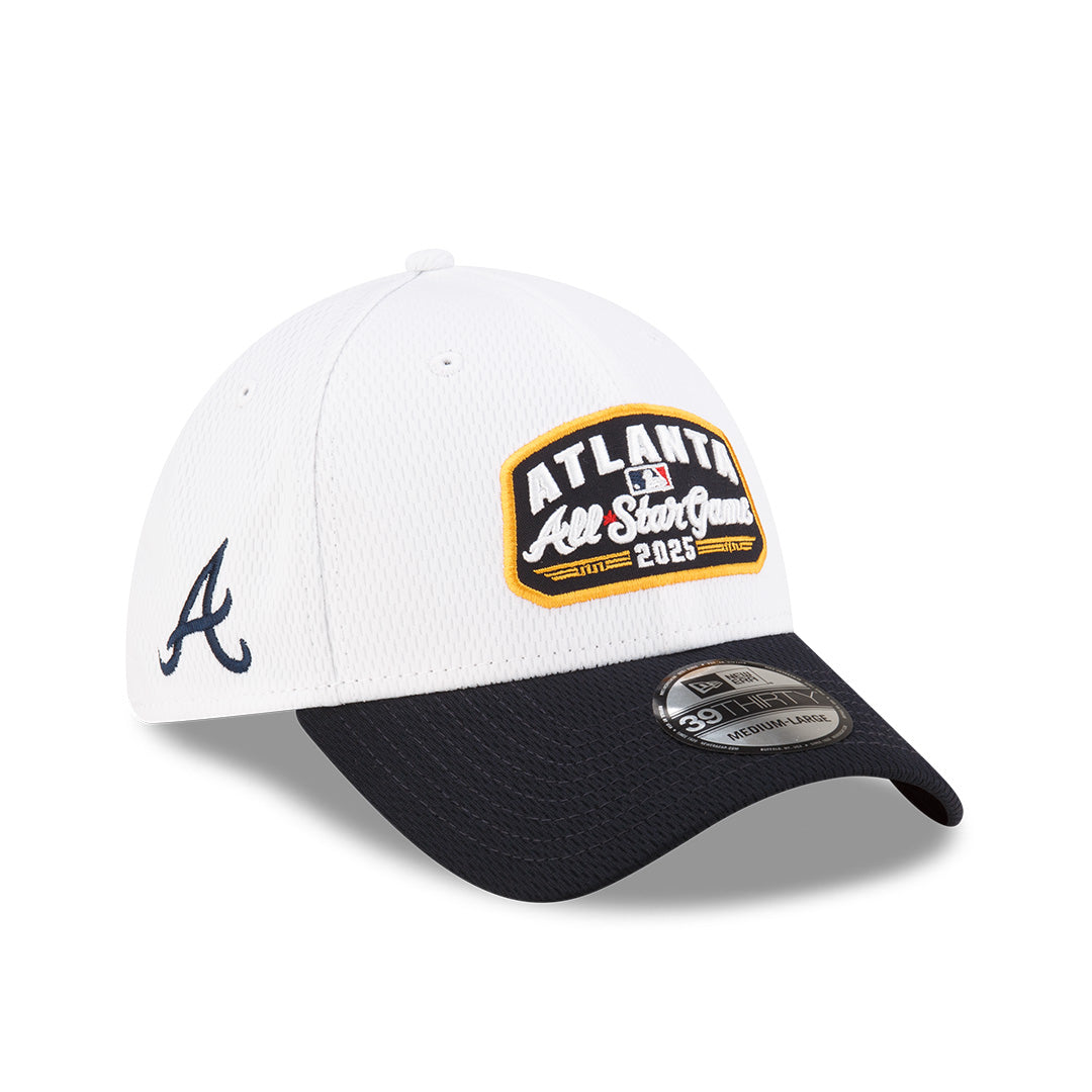 MLB ALL STAR GAME FAN PACK PATCH 2-TONE BLACK VISOR WHITE 39THIRTY CAP