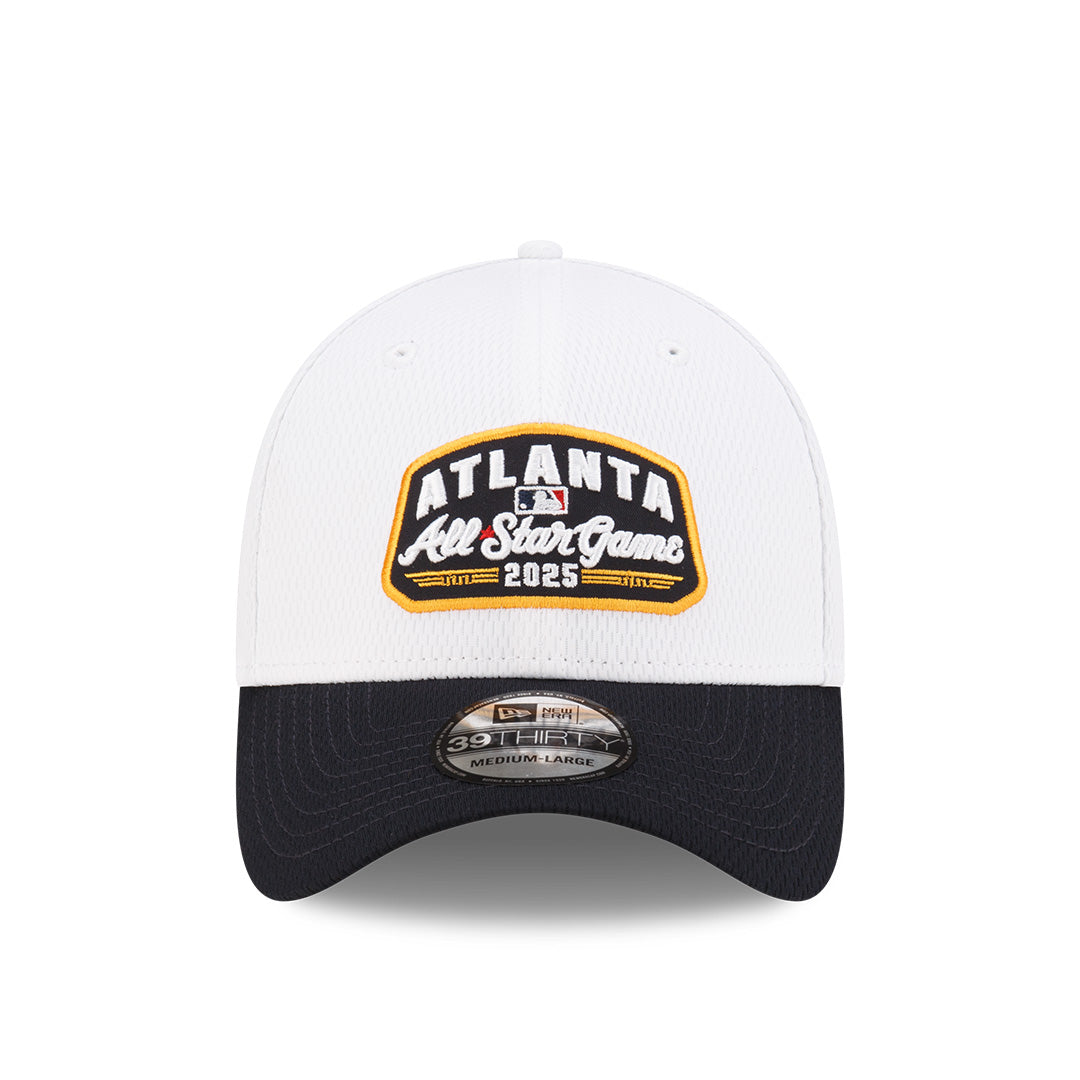 MLB ALL STAR GAME FAN PACK PATCH 2-TONE BLACK VISOR WHITE 39THIRTY CAP