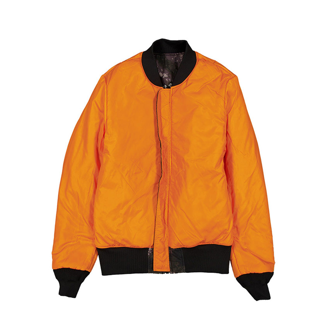NEW ERA X ALPHA INDUSTRIES SAN FRANCISCO GIANTS BLACK REVERSIBLE BOMBER JACKET