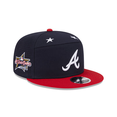 MLB ALL STAR GAME ATLANTA BRAVES 2-TONE RED VISOR NAVY SPLIT PANEL 9FIFTY CAP