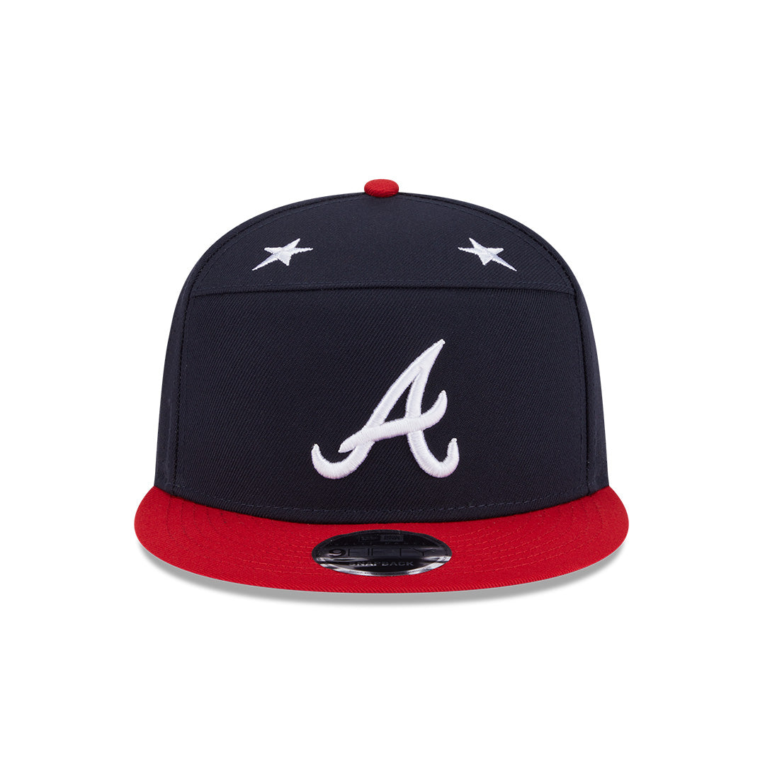 MLB ALL STAR GAME ATLANTA BRAVES 2-TONE RED VISOR NAVY SPLIT PANEL 9FIFTY CAP