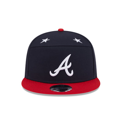 MLB ALL STAR GAME ATLANTA BRAVES 2-TONE RED VISOR NAVY SPLIT PANEL 9FIFTY CAP