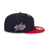 MLB ALL STAR GAME ATLANTA BRAVES 2-TONE RED VISOR NAVY SPLIT PANEL 9FIFTY CAP