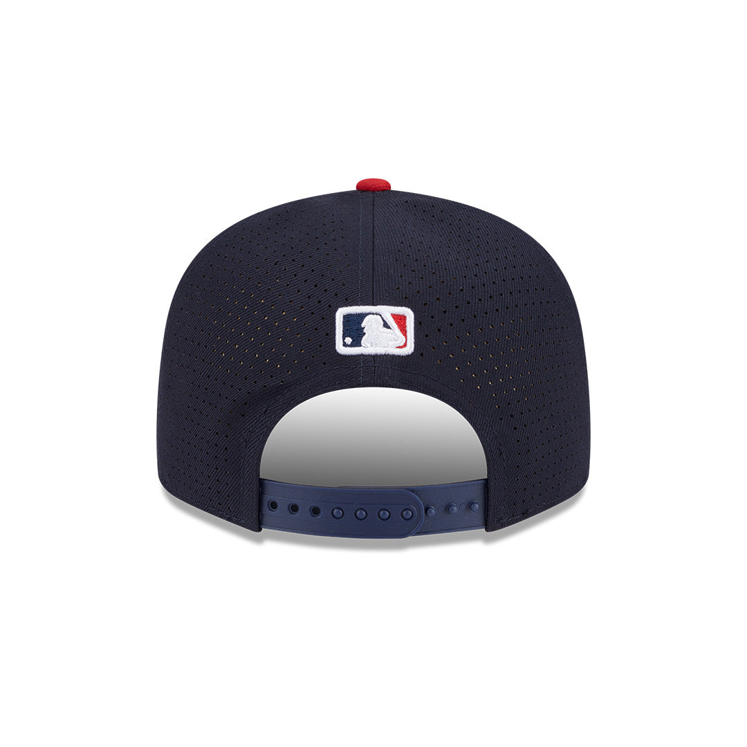 MLB ALL STAR GAME ATLANTA BRAVES 2-TONE RED VISOR NAVY SPLIT PANEL 9FIFTY CAP