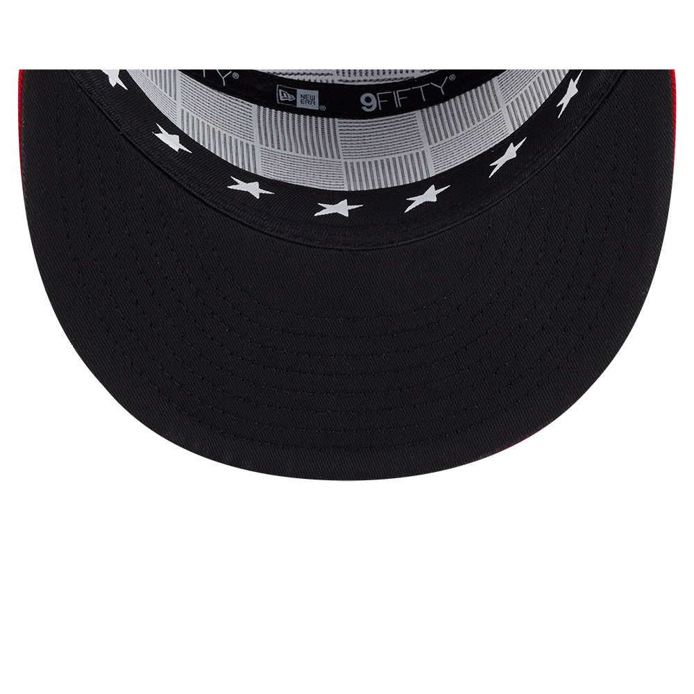 MLB ALL STAR GAME ATLANTA BRAVES 2-TONE RED VISOR NAVY SPLIT PANEL 9FIFTY CAP