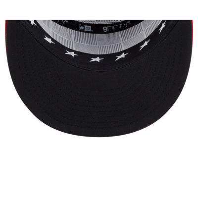 MLB ALL STAR GAME ATLANTA BRAVES 2-TONE RED VISOR NAVY SPLIT PANEL 9FIFTY CAP