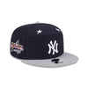 MLB ALL STAR GAME NEW YORK YANKEES 2-TONE GRAY VISOR NAVY SPLIT PANEL 9FIFTY CAP
