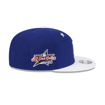 MLB ALL STAR GAME LOS ANGELES DODGERS 2-TONE WHITE VISOR DARK BLUE SPLIT PANEL 9FIFTY CAP