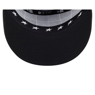 MLB ALL STAR GAME LOS ANGELES DODGERS 2-TONE WHITE VISOR DARK BLUE SPLIT PANEL 9FIFTY CAP