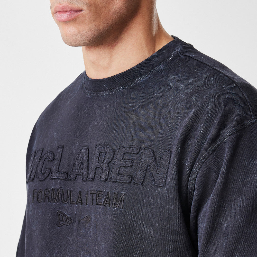 MCLAREN FORMULA 1 TEAM WASHED BLACK OVERSIZED SHORT SLEEVE T-SHIRT
