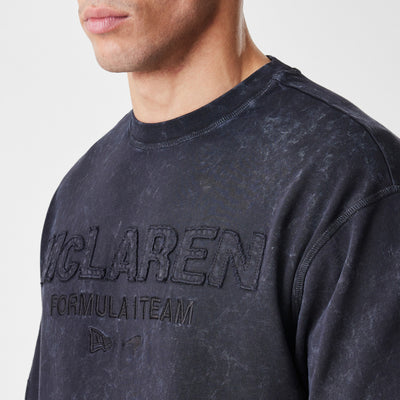 MCLAREN FORMULA 1 TEAM WASHED BLACK OVERSIZED SHORT SLEEVE T-SHIRT