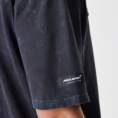 MCLAREN FORMULA 1 TEAM WASHED BLACK OVERSIZED SHORT SLEEVE T-SHIRT