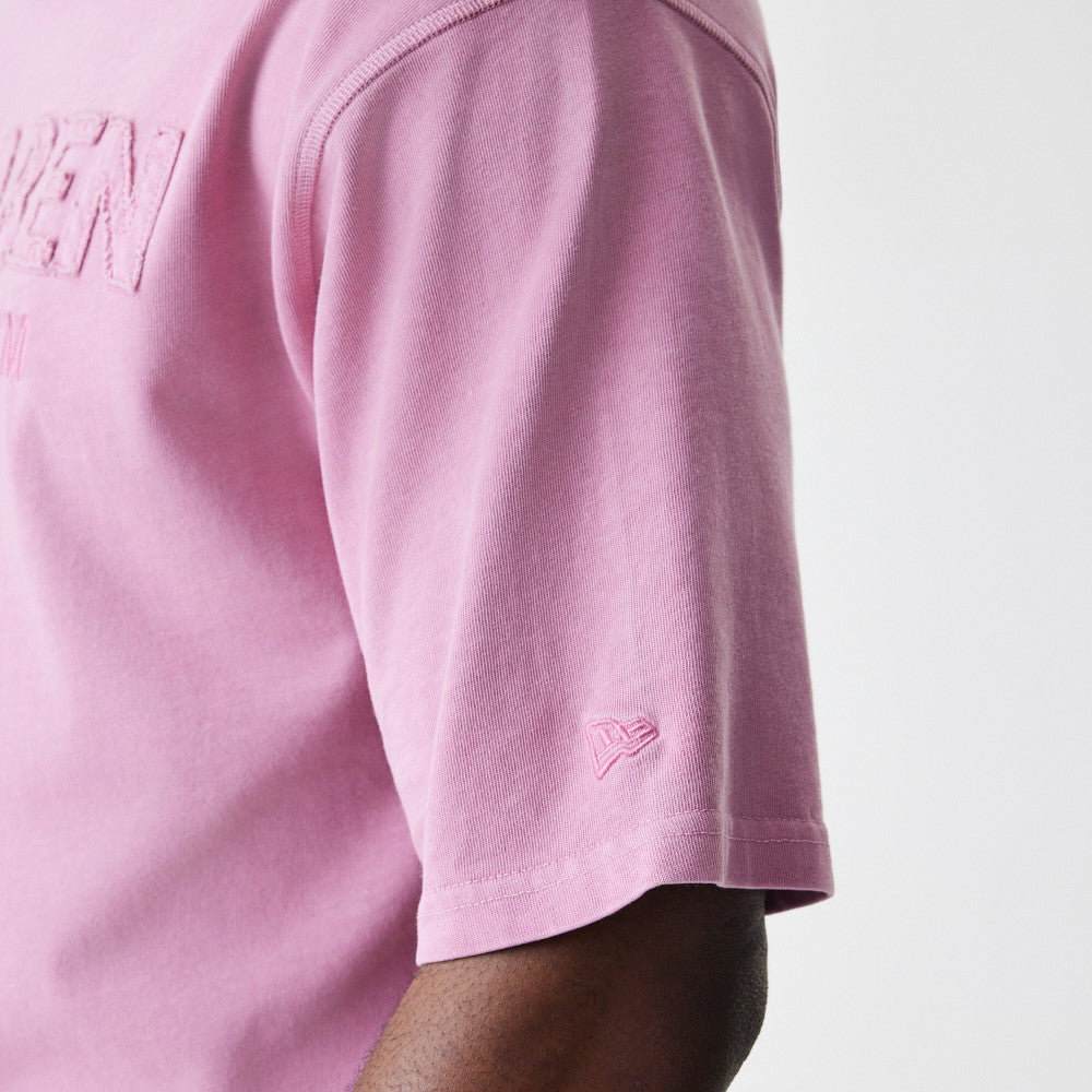 MCLAREN FORMULA 1 TEAM WASHED COSMETIC PINK OVERSIZED SHORT SLEEVE T-SHIRT