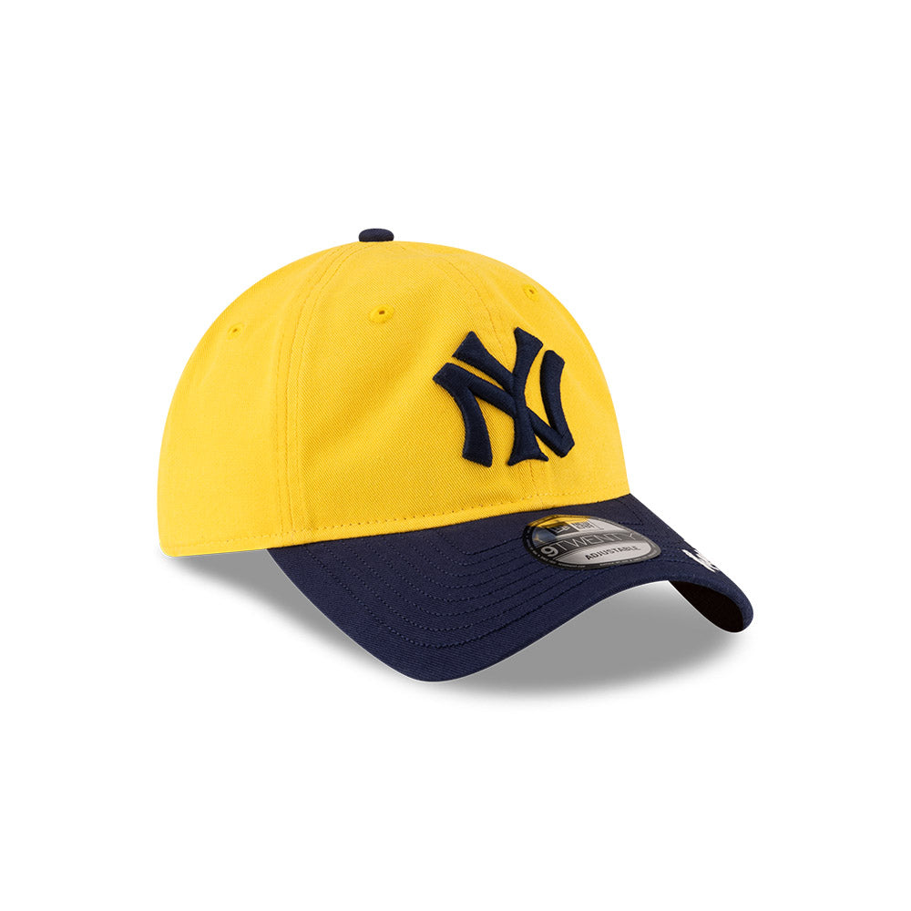 NEW ERA X RALPH LAUREN NEW YORK YANKEES COOPERSTOWN BLACK VISOR YELLOW 9TWENTY CAP