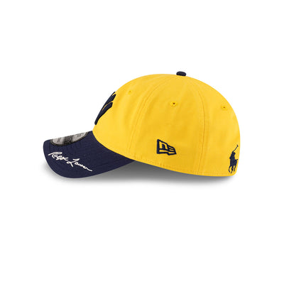NEW ERA X RALPH LAUREN NEW YORK YANKEES COOPERSTOWN BLACK VISOR YELLOW 9TWENTY CAP