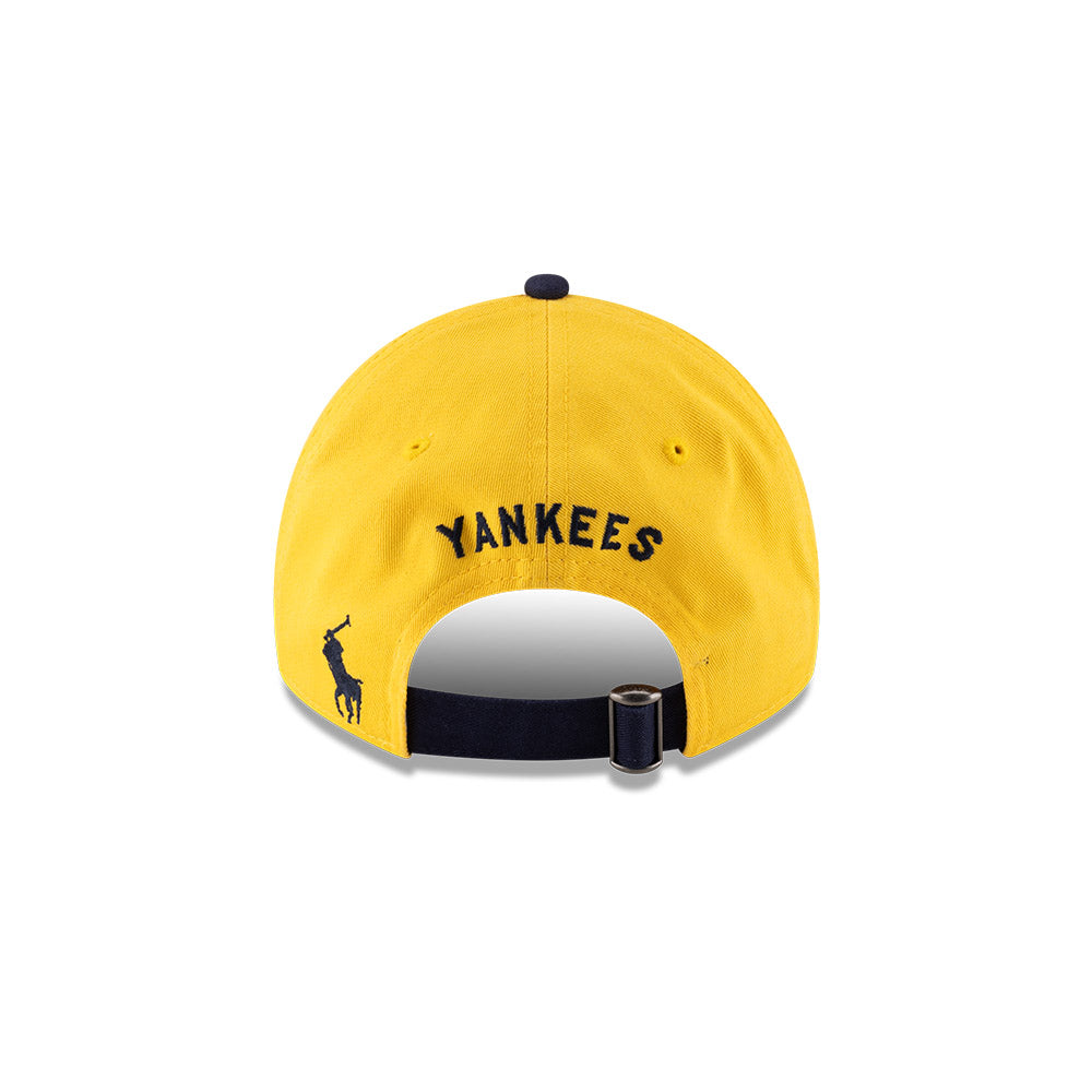 NEW ERA X RALPH LAUREN NEW YORK YANKEES COOPERSTOWN BLACK VISOR YELLOW 9TWENTY CAP