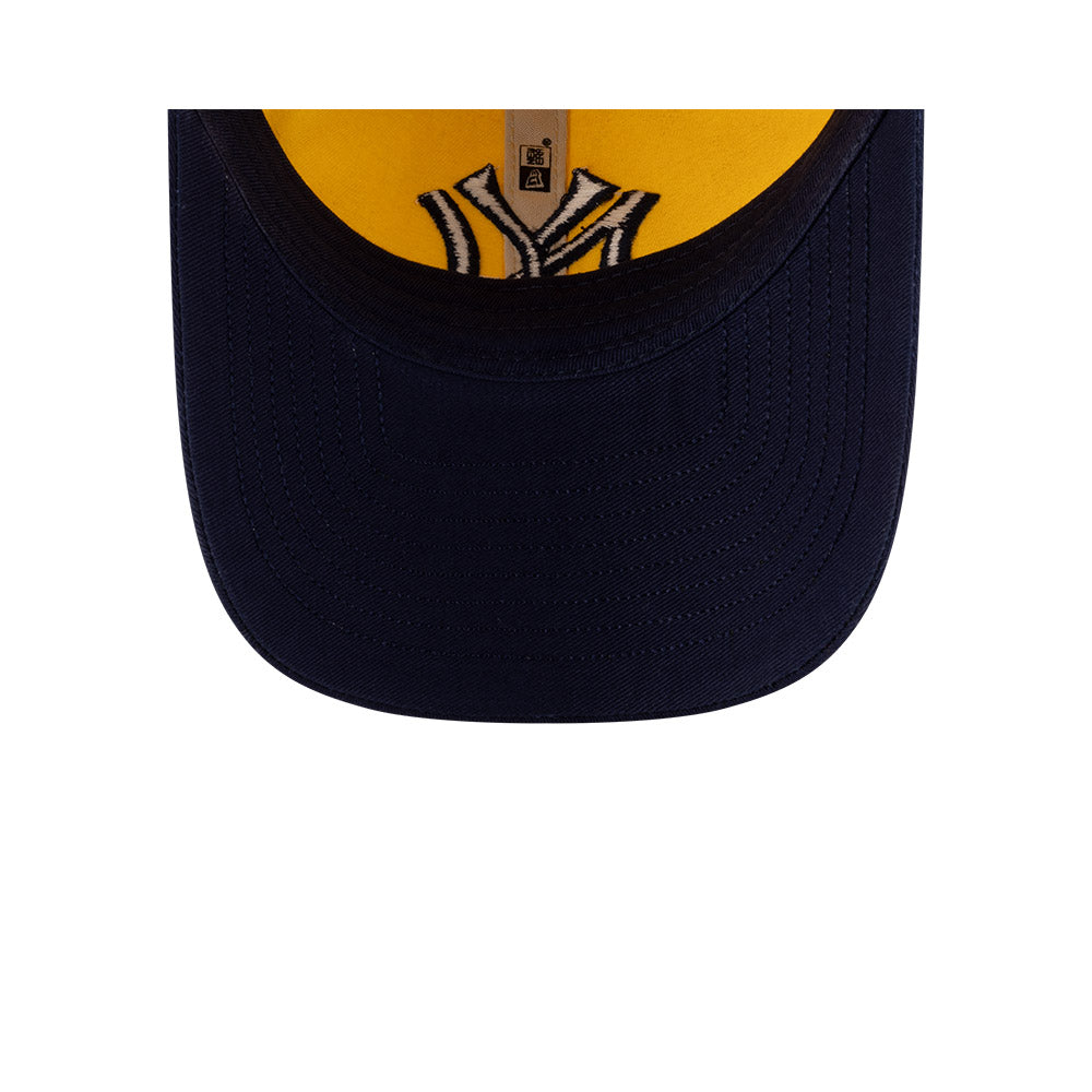 NEW ERA X RALPH LAUREN NEW YORK YANKEES COOPERSTOWN BLACK VISOR YELLOW 9TWENTY CAP