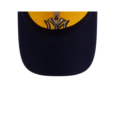 NEW ERA X RALPH LAUREN NEW YORK YANKEES COOPERSTOWN BLACK VISOR YELLOW 9TWENTY CAP
