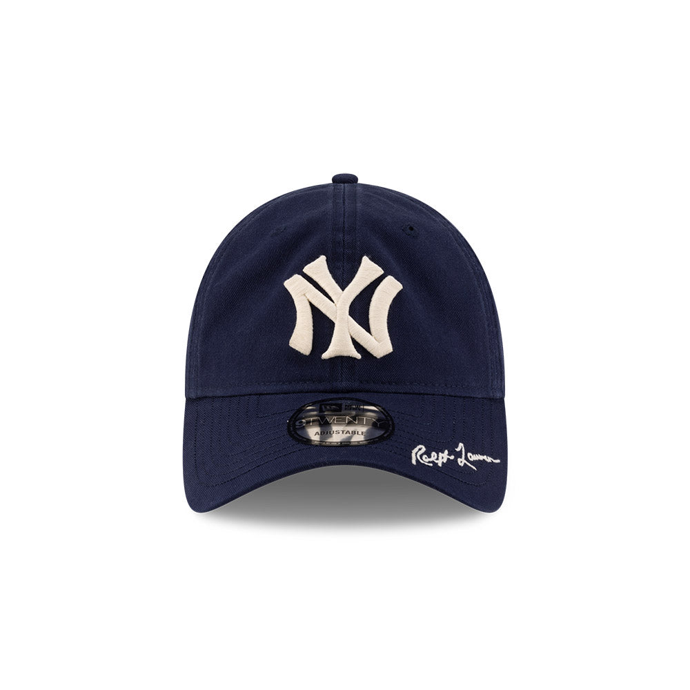 NEW ERA X RALPH LAUREN NEW YORK YANKEES COOPERSTOWN NAVY 9TWENTY CAP
