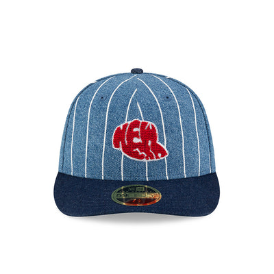 NEW ERA 59FIFTY® DAY PINSTRIPE INDIGO DENIM 59FIFTY LOW PROFILE CAP