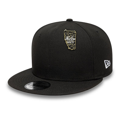 NEW ERA 59FIFTY® DAY BUFFALO MAP BLACK AND GOLD PIN