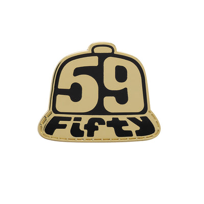 NEW ERA 59FIFTY® DAY 59FIFTY CAP BLACK AND GOLD PIN