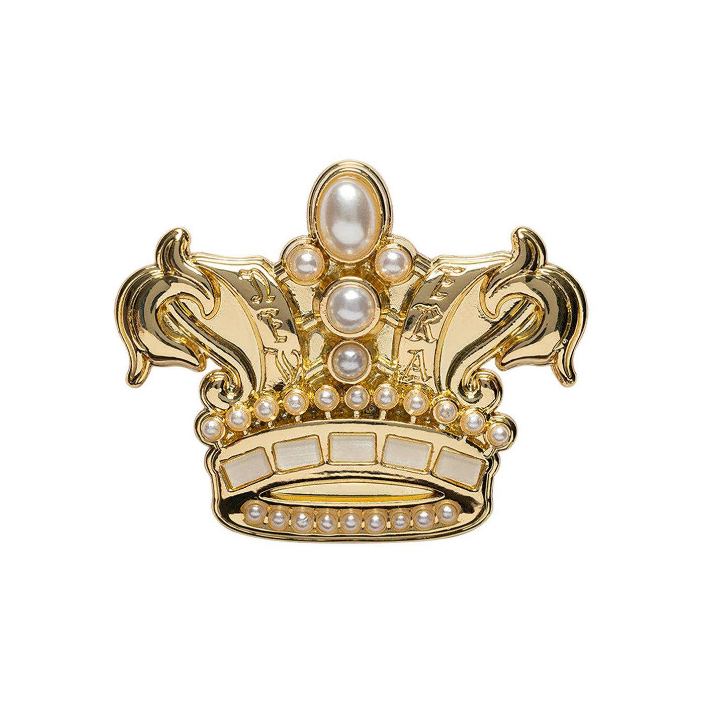 NEW ERA 59FIFTY® DAY NE CROWN BROOCH BLACK AND GOLD PIN