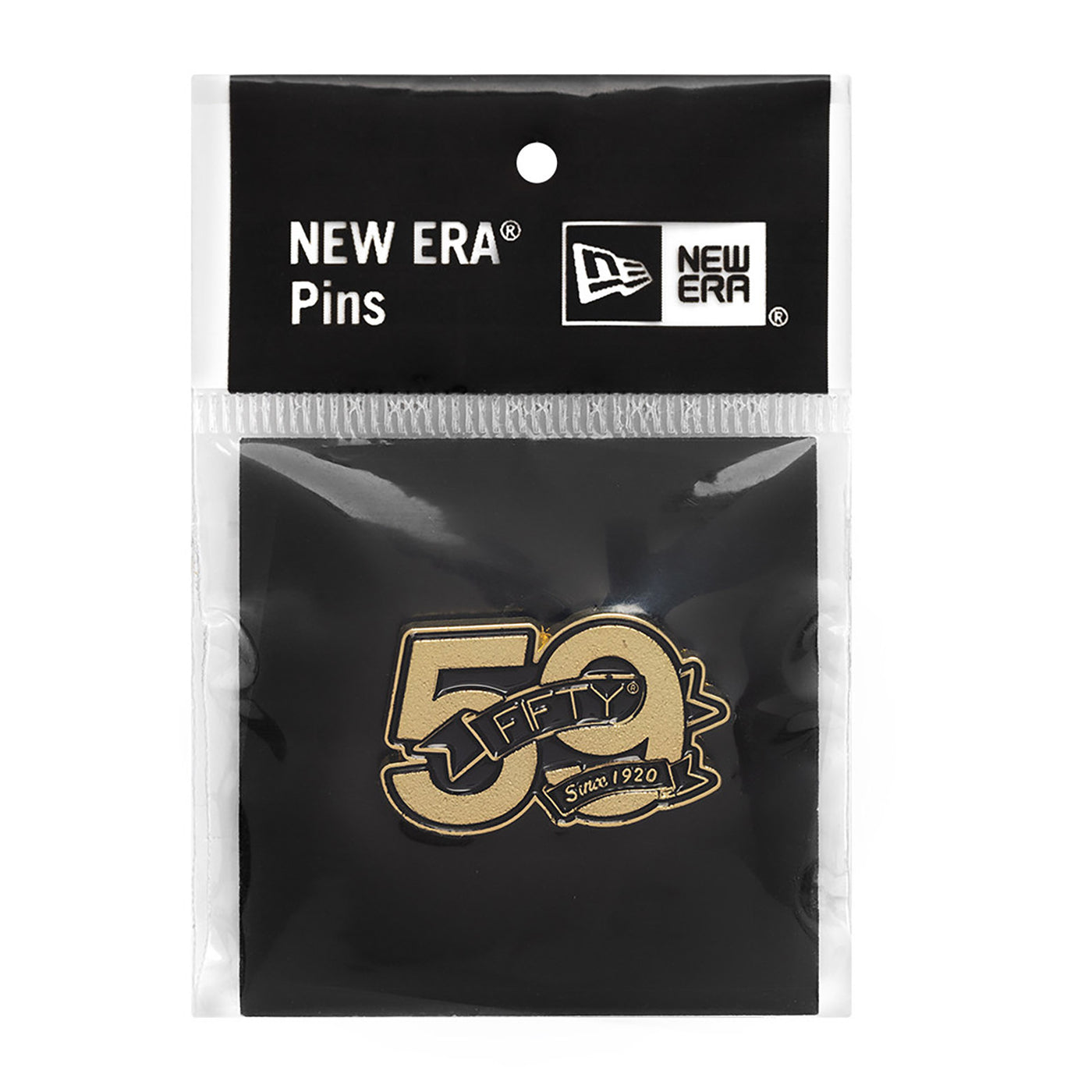 NEW ERA 59FIFTY® DAY 59FIFTY SINCE 1920 BANNER LOGO BLACK AND GOLD PIN