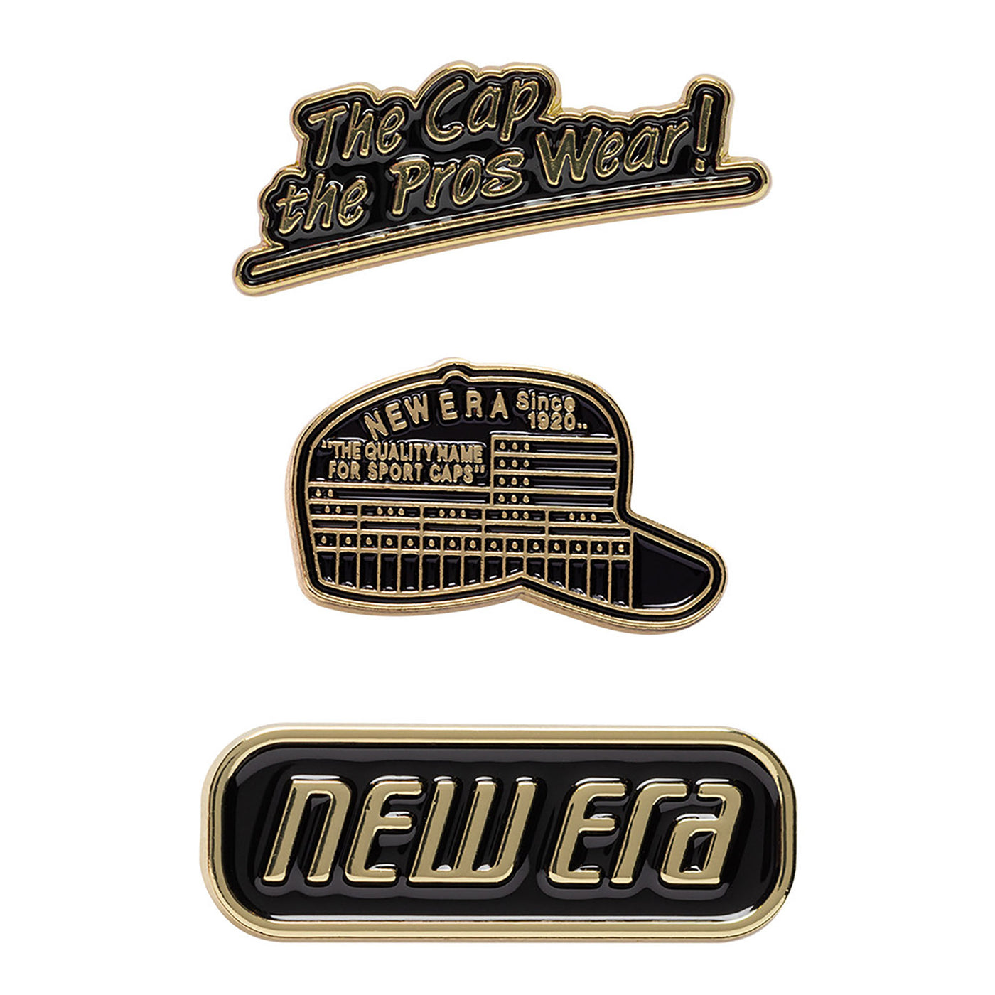 NEW ERA 59FIFTY® DAY BLACK AND GOLD PIN PACK