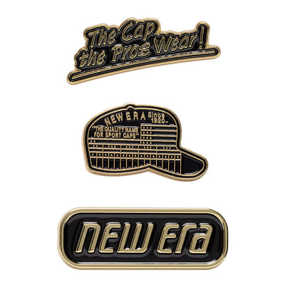 NEW ERA 59FIFTY® DAY BLACK AND GOLD PIN PACK