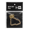 NEW ERA 59FIFTY® DAY CROWN FLAG BLACK AND GOLD PIN