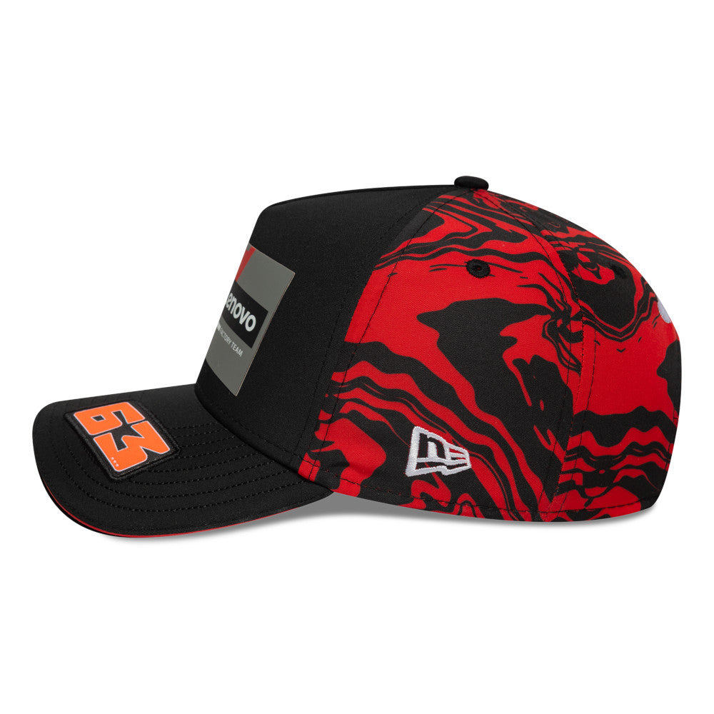 DUCATI LENOVO TEAM MISANO RACE SPECIAL PECCO BAGNAIA 63 BLACK 9FORTY EF CAP