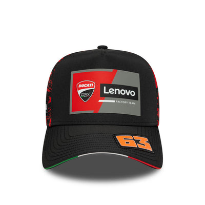 DUCATI LENOVO TEAM MISANO RACE SPECIAL PECCO BAGNAIA 63 BLACK 9FORTY EF CAP