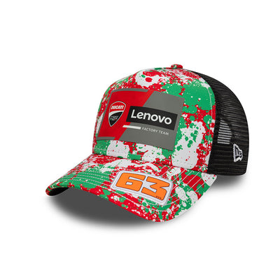 DUCATI LENOVO TEAM MUGELLO RACE SPECIAL PECCO BAGNAIA 63 BLACK 9FORTY EF CAP