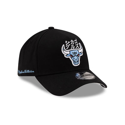 NEW ERA X HYPERFLY KATAKANA X NBA CHICAGO BULLS BLACK 9FORTY AF CAP