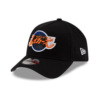 NEW ERA X HYPERFLY KATAKANA X NBA LOS ANGELES LAKERS BLACK 9FORTY AF CAP