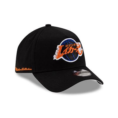 NEW ERA X HYPERFLY KATAKANA X NBA LOS ANGELES LAKERS BLACK 9FORTY AF CAP