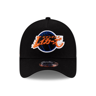 NEW ERA X HYPERFLY KATAKANA X NBA LOS ANGELES LAKERS BLACK 9FORTY AF CAP